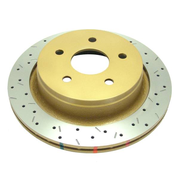 Disc Brakes Australia - Disc Brakes Australia Street Series Rotor - Cross Drilled/Slotted Uni-Directional Rotor DBA2443X