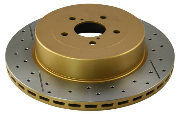 Disc Brakes Australia - Disc Brakes Australia Street Series Rotor - Cross Drilled/Slotted Uni-Directional Rotor DBA655X-10