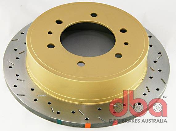 Disc Brakes Australia - Disc Brakes Australia 4000 Series Rotor - Cross Drilled/Slotted Uni-Directional Rotor DBA42055XS