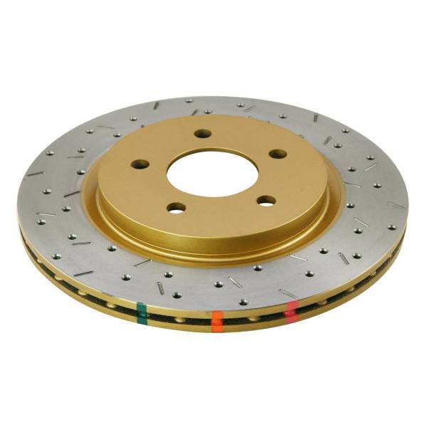 Disc Brakes Australia - Disc Brakes Australia 4000 Series Rotor - Cross Drilled/Slotted Uni-Directional Rotor DBA42114XS
