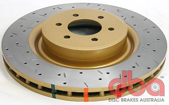 Disc Brakes Australia - Disc Brakes Australia 4000 Series Rotor - Cross Drilled/Slotted Uni-Directional Rotor DBA42448XS