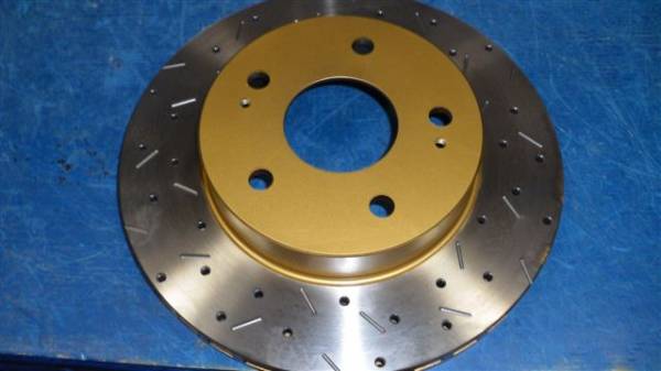 Disc Brakes Australia - Disc Brakes Australia 4000 Series Rotor - Cross Drilled/Slotted Uni-Directional Rotor DBA4540XS