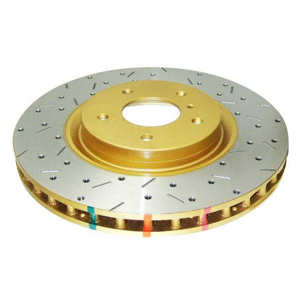 Disc Brakes Australia - Disc Brakes Australia 4000 Series Rotor - Cross Drilled/Slotted Uni-Directional Rotor DBA4600XS