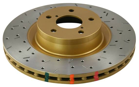 Disc Brakes Australia - Disc Brakes Australia 4000 Series Rotor - Cross Drilled/Slotted Uni-Directional Rotor DBA4040XS