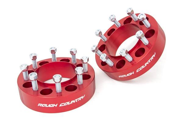 Rough Country - Rough Country 2in Wheel Spacers (Pair; Red) 1094ARED