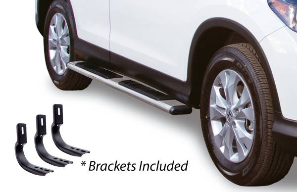 Go Rhino - Go Rhino 5" OE Xtreme Low Profile SideSteps Kit - 71" Long Stainless Steel + Brackets 685406771PS