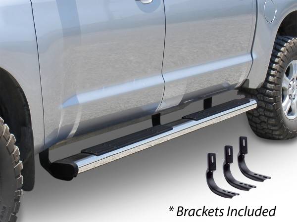 Go Rhino - Go Rhino 6" OE Xtreme Stainless SideSteps Kit - 80" Long + Brackets 686435180PS