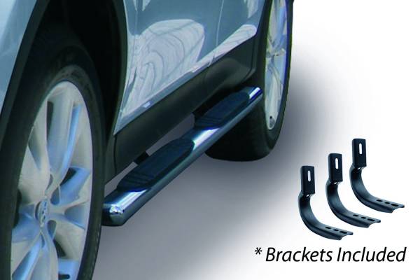 Go Rhino - Go Rhino 4" OE Xtreme SideSteps Kit - 67" Long Stainless + Mounting Brackets 684490367PS