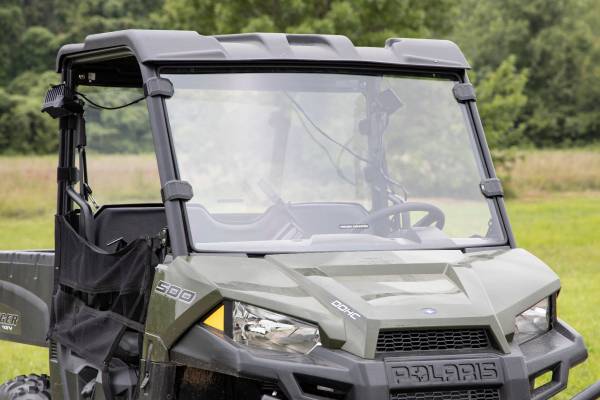 Rough Country - Rough Country Polaris Scratch Resistant Full Windshield (15-21 Ranger 500 Mid-Size) 98152010