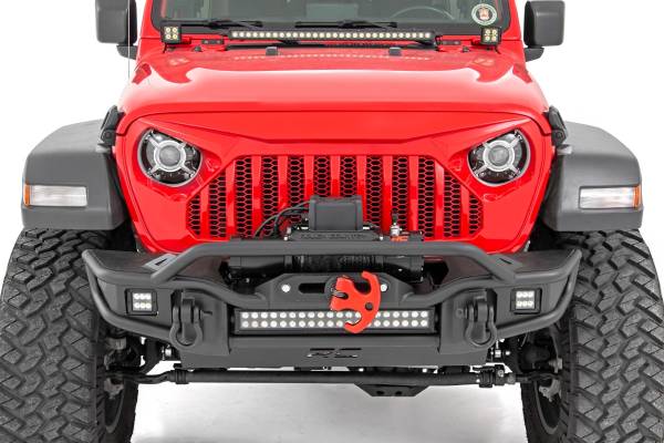 Rough Country - Rough Country Jeep 9-Inch DRL Halo LED Headlights (Wrangler JL/JLU, Gladiator JT) RCH5300