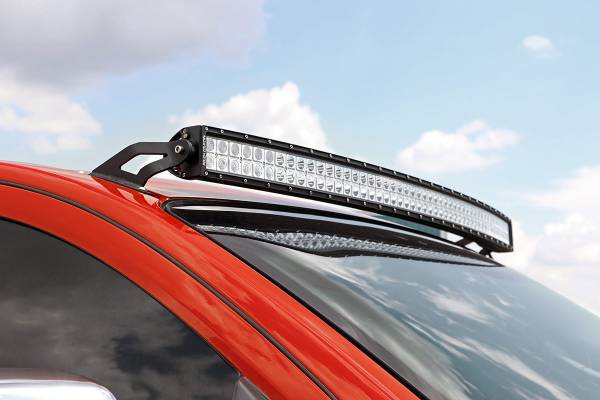 Rough Country - Rough Country 50-inch Curved LED Light Bar Upper Windshield Mounting Brackets (Nissan Titan) 70512