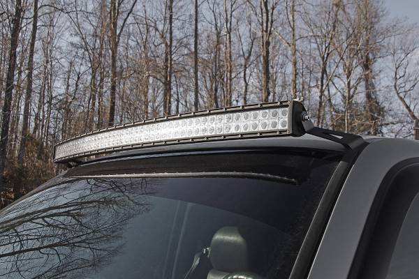 Rough Country - Rough Country 50-inch Curved LED Light Bar Upper Windshield Mtg Brackets (GM Pickup / SUV) 70521