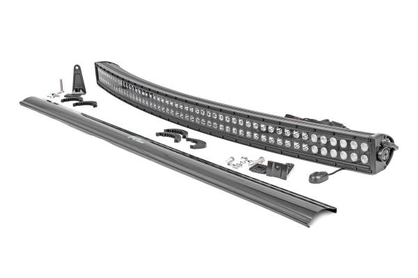 Rough Country - Rough Country 50-inch Black Series Dual Row Curved CREE LED Light Bar 72950BL