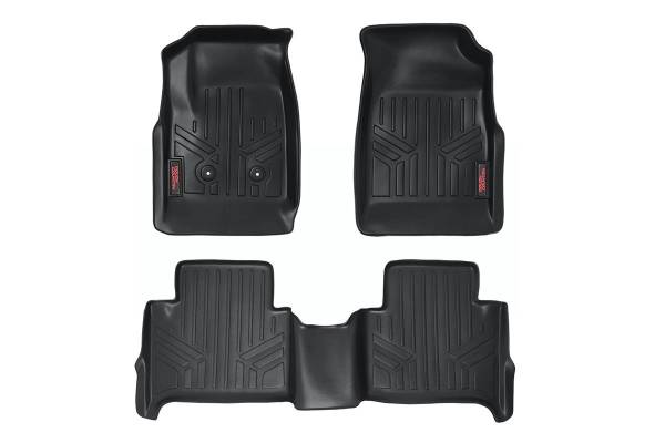 Rough Country - Rough Country Heavy Duty Floor Mats - Front and Rear Combo (Crew Cab Models) M-21513
