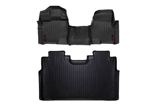 Rough Country - Rough Country Heavy Duty Floor Mats (Front/Rear) - (15-18 Ford F-150) M-51153