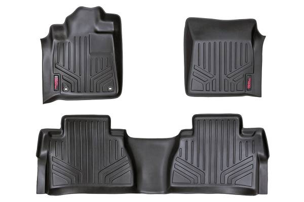 Rough Country - Rough Country Heavy Duty Floor Mats - Front/Rear Combo (Double Cab and Crew Max Cab Models) M-71413