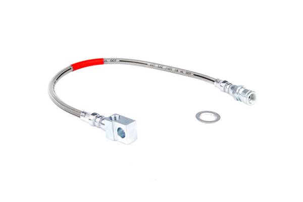 Rough Country - Rough Country Rear Extended Stainless Steel Brake Line for 4-6-inch Lifts 89335S