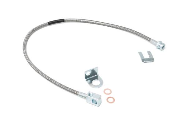 Rough Country - Rough Country Rear Extended Stainless Steel Brake Line for 4-6-inch Lifts 89703