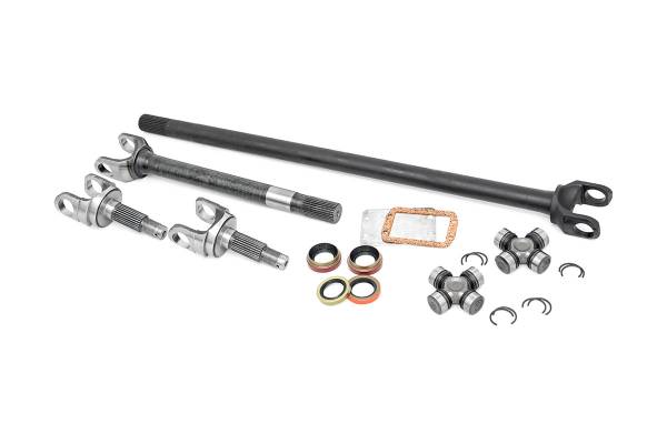 Rough Country - Rough Country 4340 Chromoly Replacement Front Axle Kit - D30 27 Spline (TJ/LJ/YJ/XJ/MJ/ZJ) RCW24110
