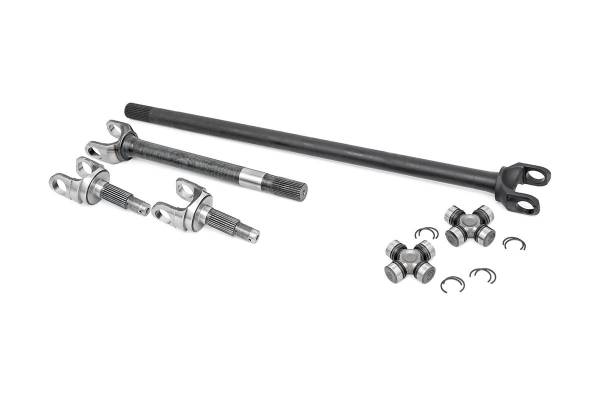 Rough Country - Rough Country 4340 Chromoly Replcmt Front Axle Kit - D30 27 Spline w/ 1310 U-Joints (JK / JKU) RCW24164