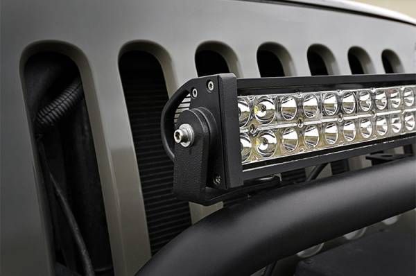 Rough Country - Rough Country 20-inch Single or Dual Row LED Light Bar Bumper Hoop Mounting Brackets 70208
