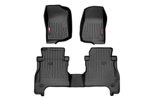 Rough Country - Rough Country Hvy Dty Flr Mts (F/R w/Under Seat Lockable Storage) - (2020 Gladiator JT) M-61501