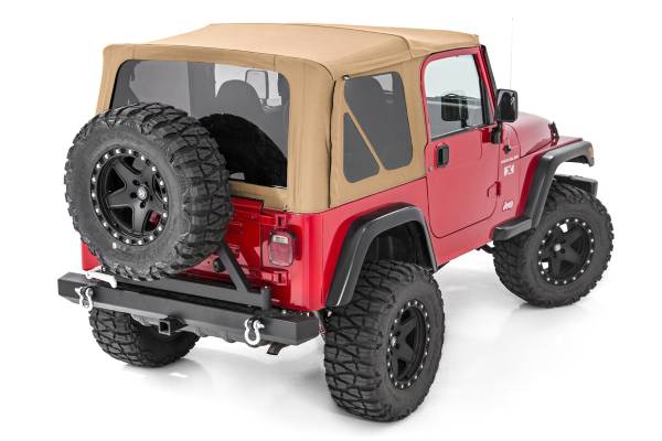 Rough Country - Rough Country Jeep Replacement Soft Top, Spice (97-06 TJ Wrangler Half Steel Doors) RC85350.70