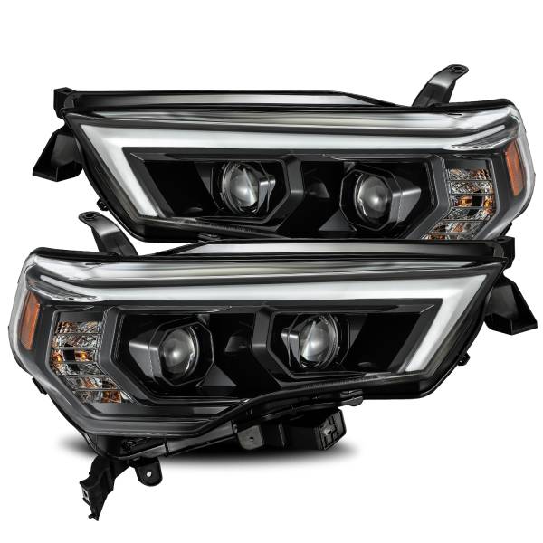 AlphaRex - AlphaRex LED Projector Headlights Plank Style Design Midnight Black 880720