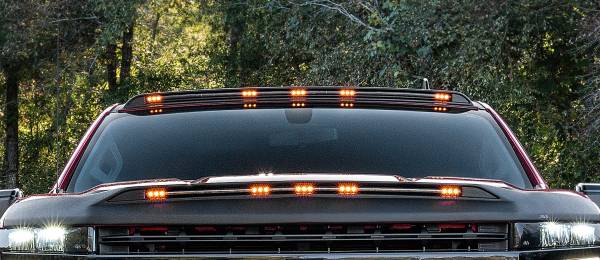 Auto Ventshade (AVS) - Auto Ventshade (AVS) AeroCab Marker Light Color Match with five amber LED; Summit White 698123-GAZ