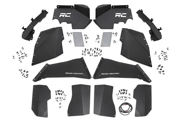 Rough Country - Rough Country Front and Rear Steel Inner Fenders / Fender Liners Combo 10511