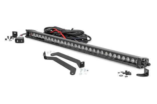 Rough Country - Rough Country Subaru 30in LED Bumper Kit (14-18 Forester; Black Series w/ Cool White DRL) 70862