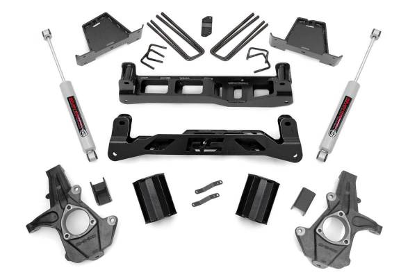 Rough Country - Rough Country 7.5in GM Suspension Lift Kit w/N3 Shocks (07-13 1500 PU) 26330