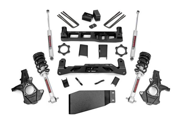 Rough Country - Rough Country 5in GM Suspension Lift Kit w/N3 Shocks and Struts (07-13 1500 PU) 26231