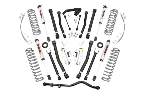 Rough Country - Rough Country 4in Jeep X-series Suspension Lift Kit w/ V2 Shocks (07-18 Wrangler JK) 67370