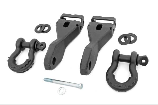 Rough Country - Rough Country GM Tow Hook to Shackle Conversion Kit w/ D-Ring and Rubber Isolators RS170