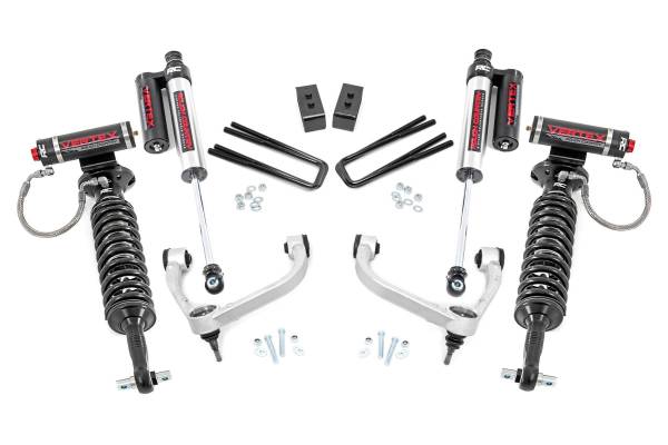 Rough Country - Rough Country 3in Ford Bolt-On Arm Lift Kit w/ Vertex (14-20 F-150 4WD) 54550