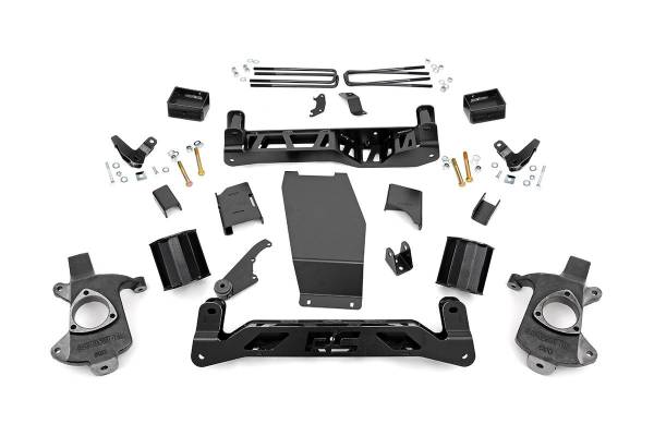 Rough Country - Rough Country 5in GMC Suspension Lift Kit (14-18 1500 Denali PU 4WD w/MagneRide, Cast Steel) 18300
