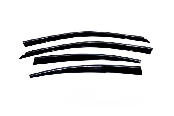 Auto Ventshade (AVS) - Auto Ventshade (AVS) Ventvisor Deflector; Smoke w/Chrome Trim; Low Profile; 4 pc. 794012