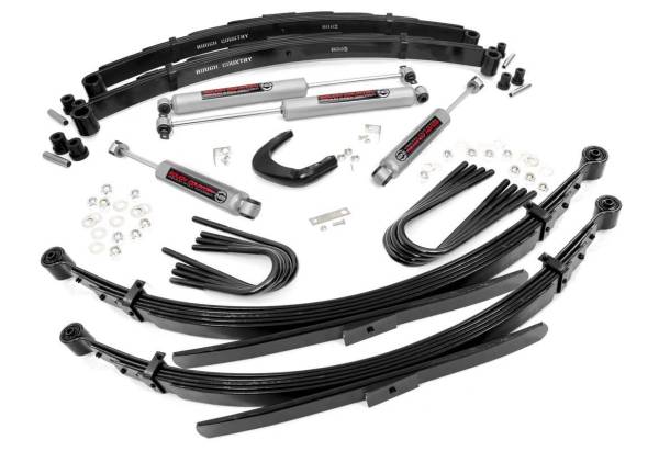 Rough Country - Rough Country 4in GM Suspension Lift System (88-91 3/4-Ton Suburban 4WD, 52in Rear Springs) 250-88-9230