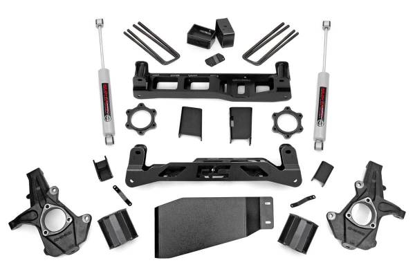 Rough Country - Rough Country 5in GM Suspension Lift Kit w/N3 Shocks (07-13 1500 PU) 26230
