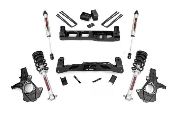 Rough Country - Rough Country 7.5in GM Suspension Lift Kit w/V2 Shocks and Struts (07-13 1500 PU) 26371