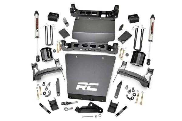 Rough Country - Rough Country 5in GM Suspension Lift Kit w/V2 Shocks (14-18 1500 PU 4WD) 29170