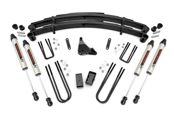 Rough Country - Rough Country 4in Ford Suspension Lift Kit w/ V2 Shocks 49570