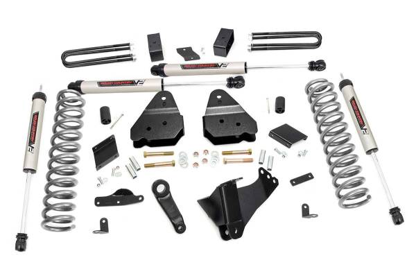 Rough Country - Rough Country 4.5in Ford Suspension Lift Kit w/V2 Shocks (11-14 F-250 4WD) 53070