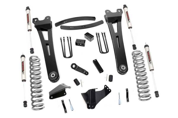 Rough Country - Rough Country 6in Ford Suspension Lift Kit, Radius Arms w/ V2 Shocks (05-07 F-250/350 4WD) 53670