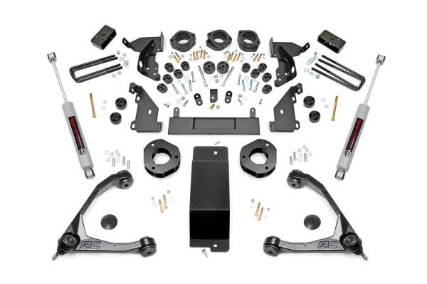 Rough Country - Rough Country 4.75-in Susp and Body Lift Combo Kit (Factory Cast Aluminum Control Arm Models) 294.20