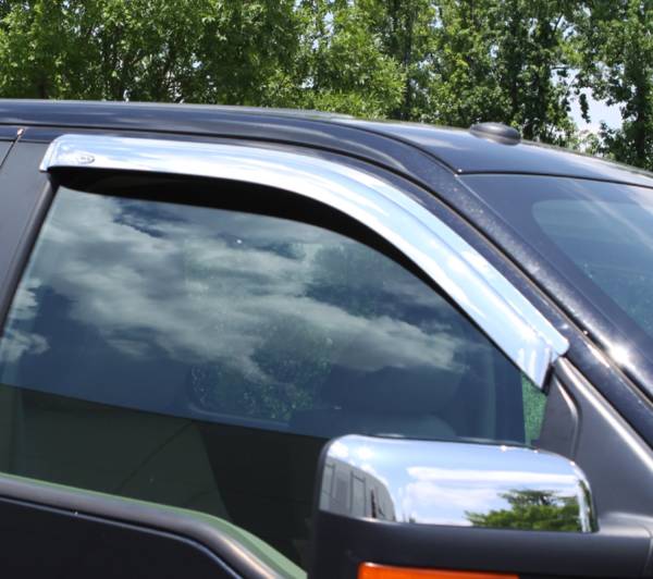 Auto Ventshade (AVS) - Auto Ventshade (AVS) Ventvisor Deflector; Chrome; Outside Mount; 2 pc. 682503