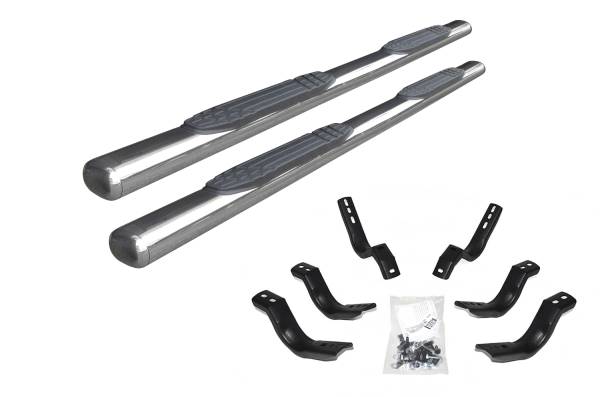 Go Rhino - Go Rhino 1000 Series Cab length - Polished Stainless Bars + Brackets 104439987PS