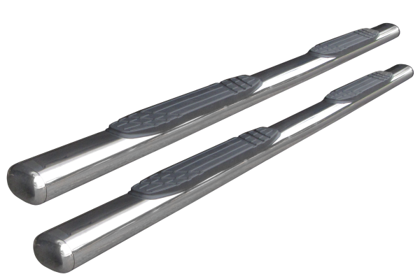 Go Rhino - Go Rhino 1000 Series 4" Oval Side Steps, Polished Stainless, 87" long, 104449987PS