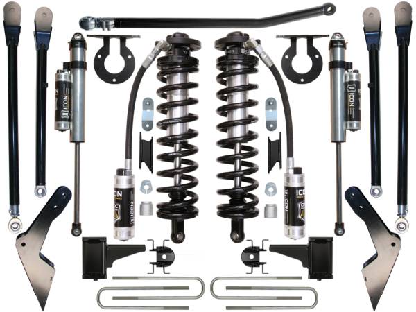 ICON Vehicle Dynamics - ICON Vehicle Dynamics 08-10 FORD F-250/F-350 4-5.5" STAGE 4 COILOVER CONVERSION SYSTEM K63124
